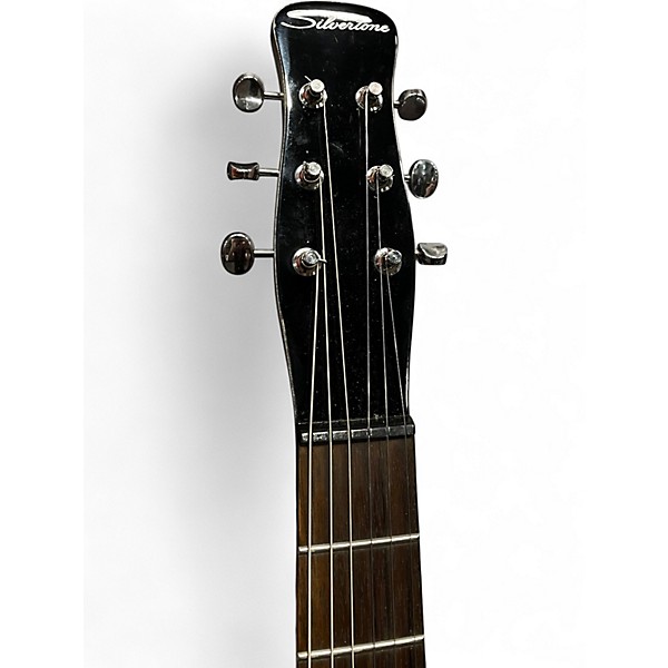 Used Silvertone 1303/U2 Silverburst Solid Body Electric Guitar