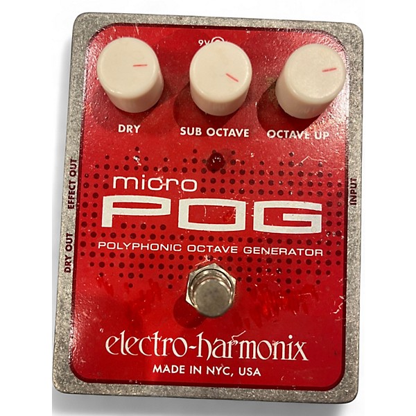 Used Electro-Harmonix Micro Pog Polyphonic Octave Generator Effect Pedal