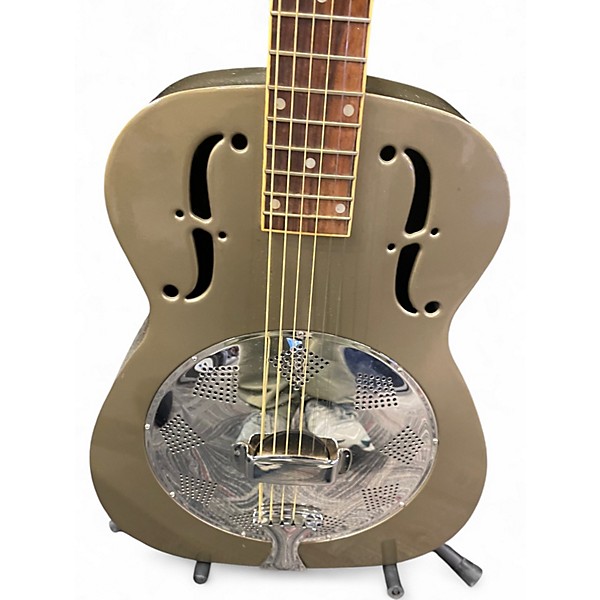 Used Regal RC2 GRAY GREEN Resonator Guitar