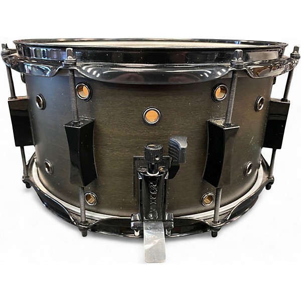 Used Pork Pie 7X13 Little Squealer Snare Satin Black Ebony Drum