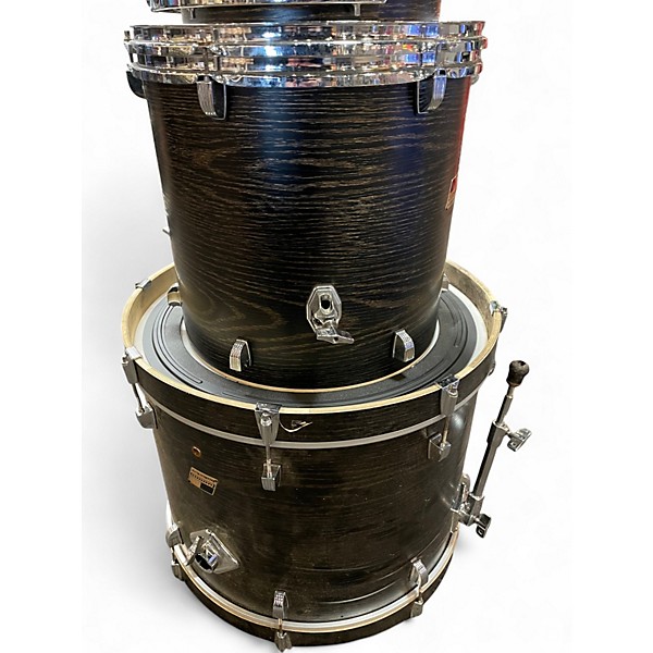 Used Ludwig 5 Piece BACKBEAT ELITE MIDNIGHT GRAIN Drum Kit