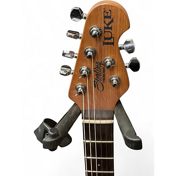 Used Sterling by Music Man LUKE HAZEL BURST Solid Body Electric Guitar