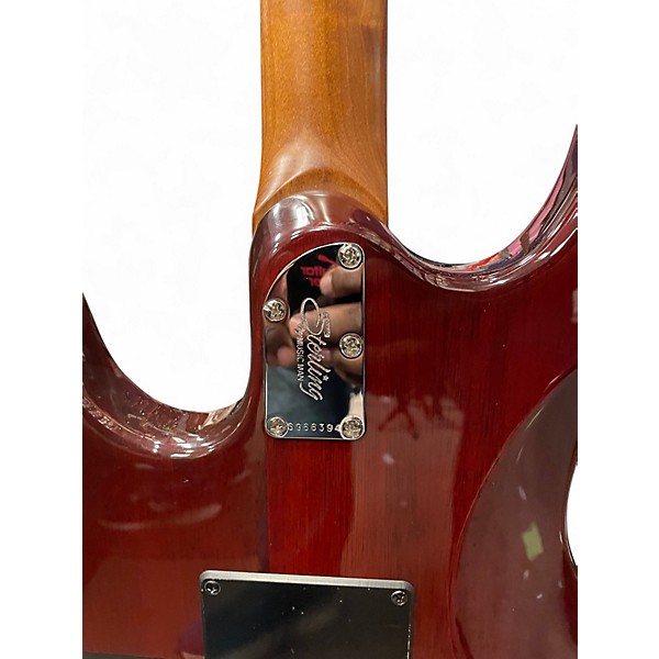 Used Sterling by Music Man LUKE HAZEL BURST Solid Body Electric Guitar