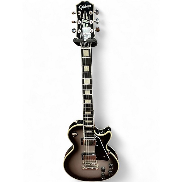 Used Epiphone Les Paul Custom Silverburst Solid Body Electric Guitar