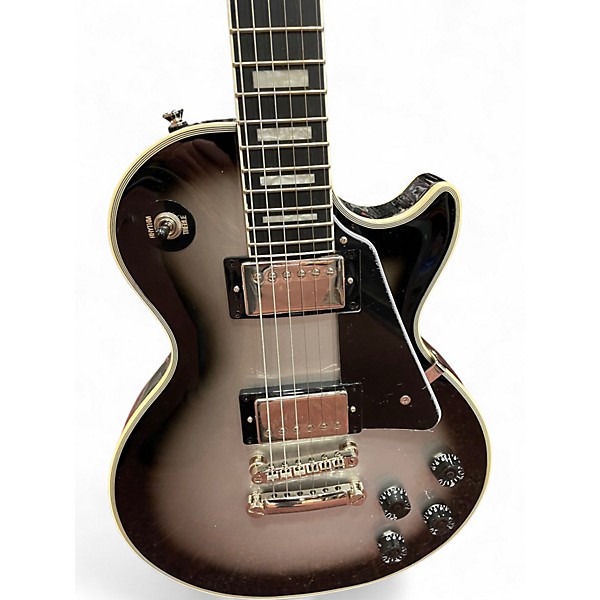 Used Epiphone Les Paul Custom Silverburst Solid Body Electric Guitar