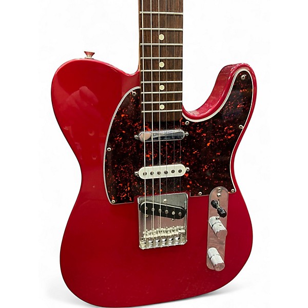 Used Fender Deluxe Nashville Telecaster Candy Apple Red Solid Body Electric Guitar