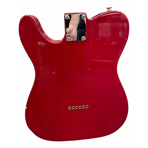 Used Fender Deluxe Nashville Telecaster Candy Apple Red Solid Body Electric Guitar