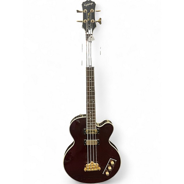 Used Epiphone ALLEN WOODY RUMBLEKAT RED Electric Bass Guitar