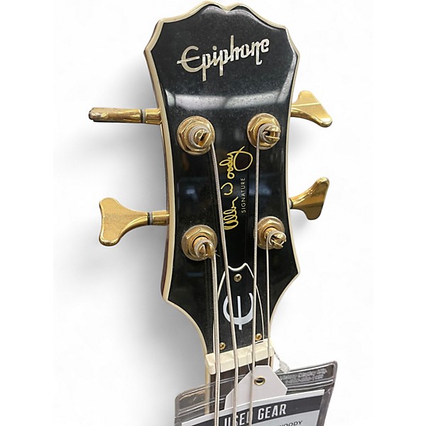 Used Epiphone ALLEN WOODY RUMBLEKAT RED Electric Bass Guitar