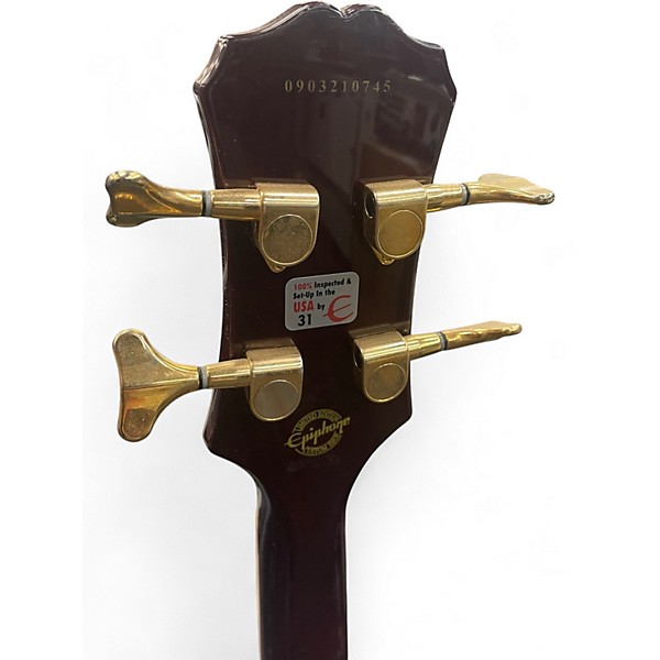 Used Epiphone ALLEN WOODY RUMBLEKAT RED Electric Bass Guitar