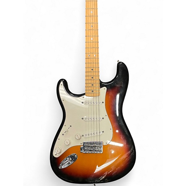 Used Fender Player Stratocaster Left Handed Vintage Sunburst Solid Body Electric Guitar