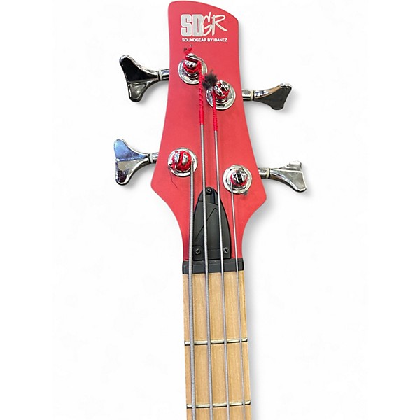 Used Ibanez SRMD200 Candy Apple Red Electric Bass Guitar