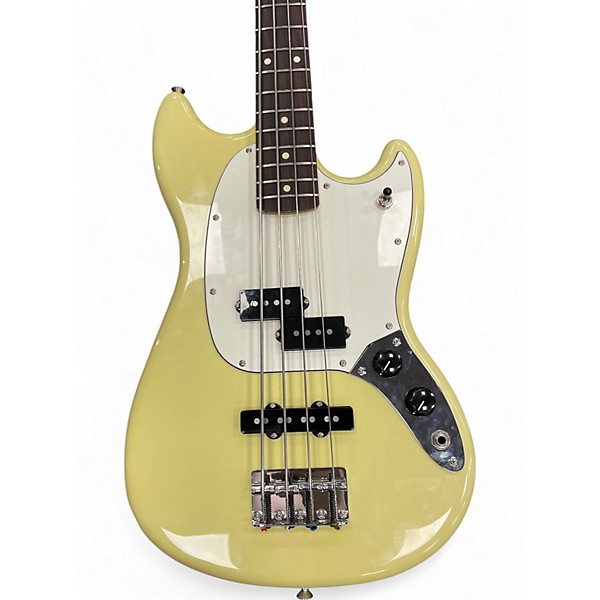 Used Fender Player II Mustang Bass Yellow Electric Bass Guitar