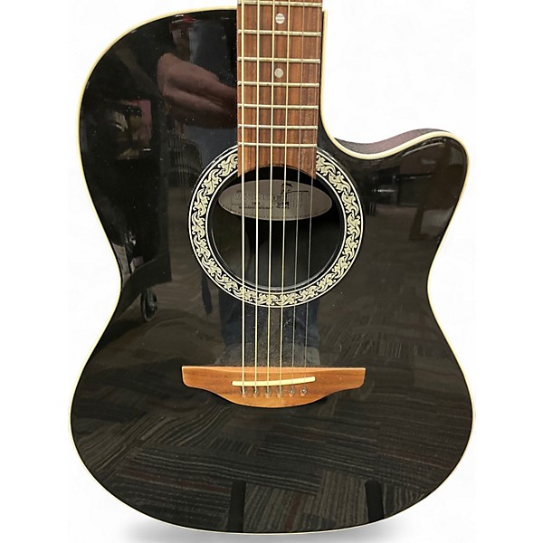 Used Ovation 1861 Black Acoustic Guitar