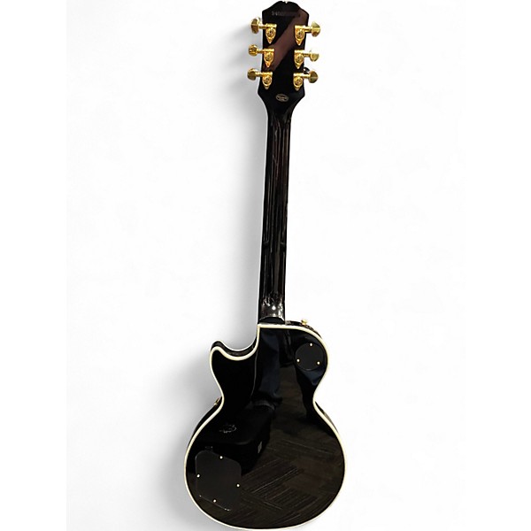 Used Epiphone Les Paul Custom Blackback Pro Antique Ivory Solid Body Electric Guitar