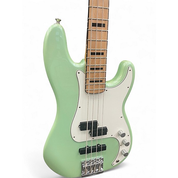 Used Fender FSR Deluxe Special Precision Bass Sea Foam Green Metallic Electric Bass Guitar