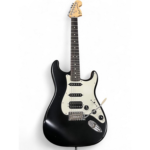 Used 2011 Fender Highway One Stratocaster Black and White Solid Body Electric Guitar