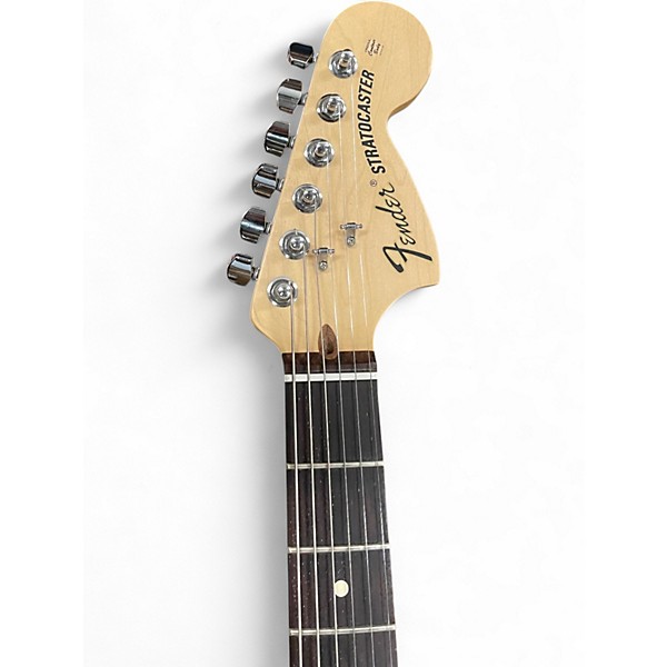 Used 2011 Fender Highway One Stratocaster Black and White Solid Body Electric Guitar