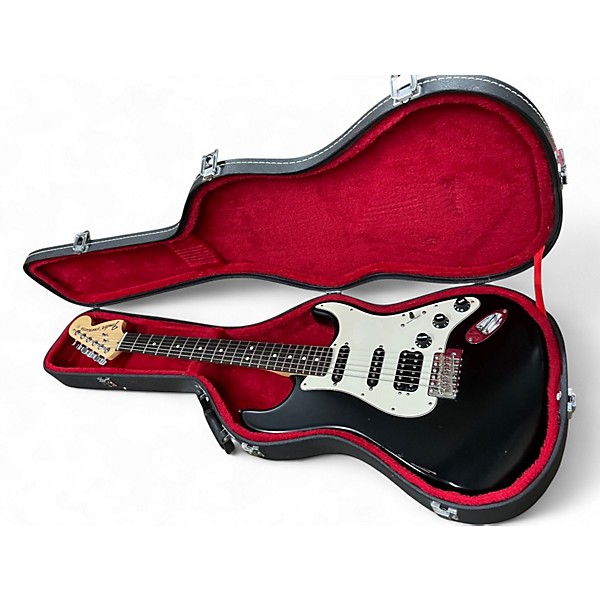 Used 2011 Fender Highway One Stratocaster Black and White Solid Body Electric Guitar
