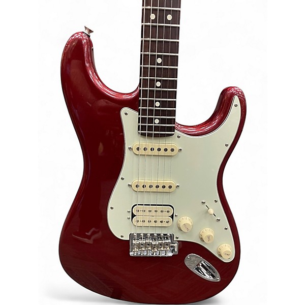 Used Fender American Performer Stratocaster SSS Aubergine Solid Body Electric Guitar