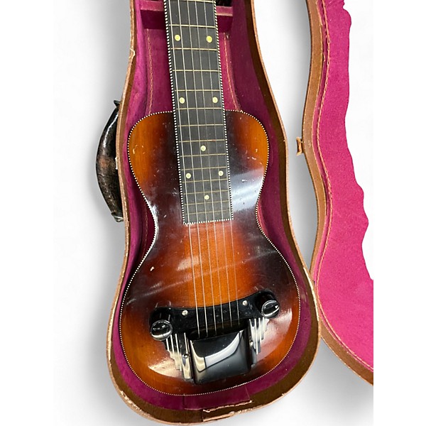 Used 1930s Oahu ToneMaster Lap Steel w/ amp Pair Faded Tobacco Lap Steel