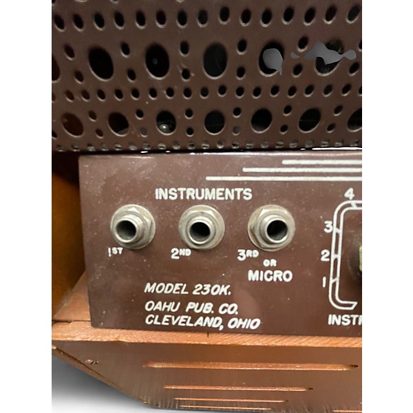 Used 1930s Oahu ToneMaster Lap Steel w/ amp Pair Faded Tobacco Lap Steel