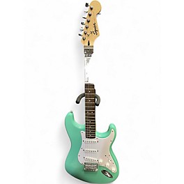 Used Squier Standard Stratocaster Surf Green Solid Body Electric Guitar