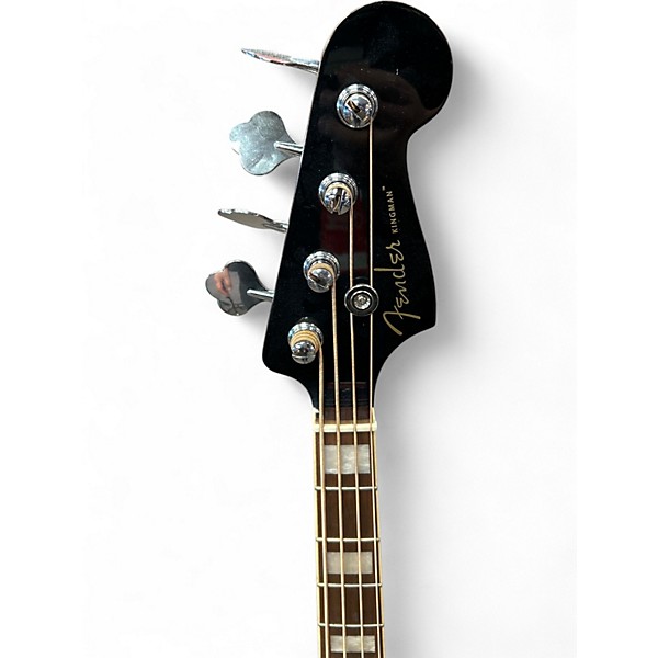 Used Fender Kingman 4-String Black Acoustic Bass Guitar