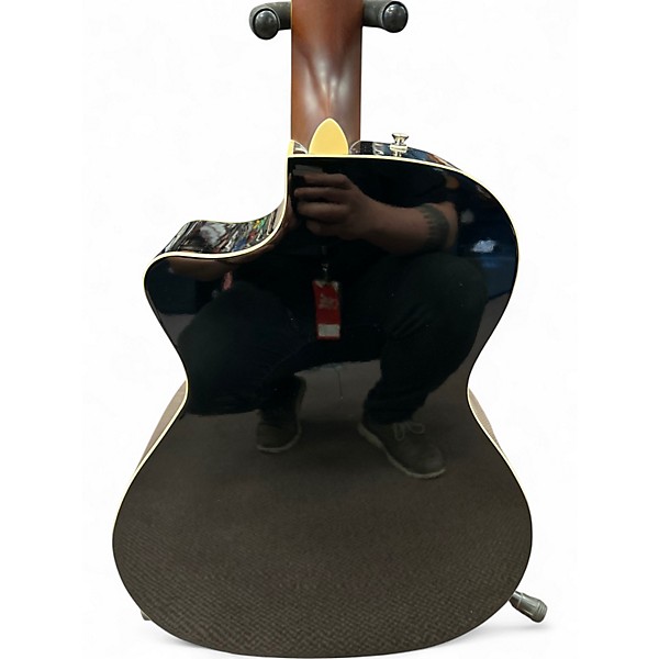 Used Fender Kingman 4-String Black Acoustic Bass Guitar