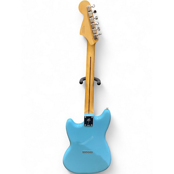 Used Fender Mustang Daphne Blue Solid Body Electric Guitar