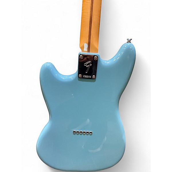 Used Fender Mustang Daphne Blue Solid Body Electric Guitar