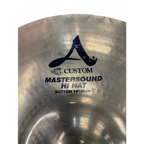 Used Zildjian 14in Mastersound Hi Hat Bottom Cymbal
