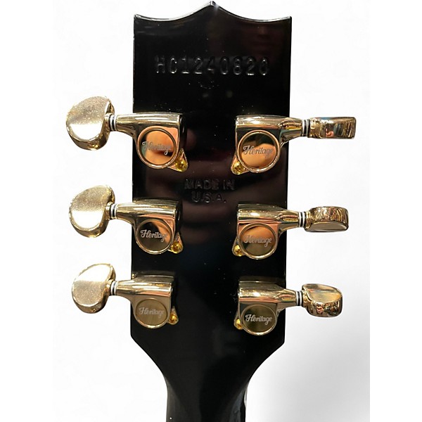 Used Heritage H-157 Custom Core Ebony Solid Body Electric Guitar