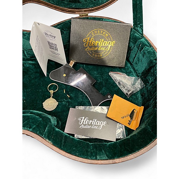 Used Heritage H-157 Custom Core Ebony Solid Body Electric Guitar