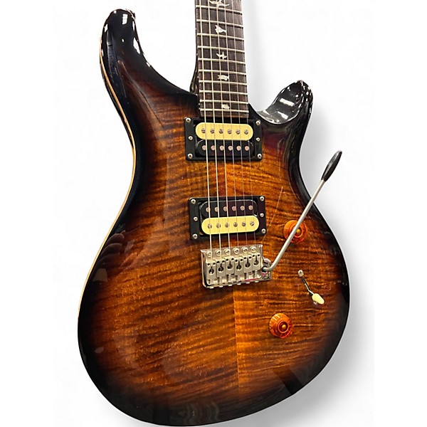 Used PRS SE Custom 24 3 Color Sunburst Solid Body Electric Guitar
