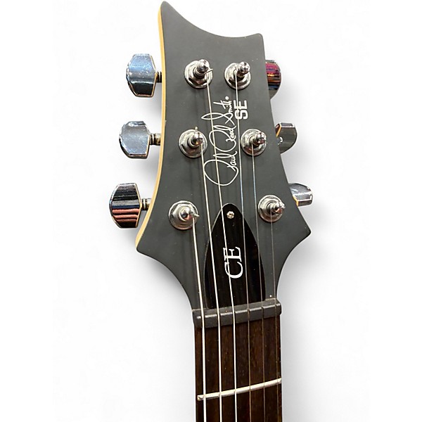 Used PRS SE CE Trans Black Solid Body Electric Guitar