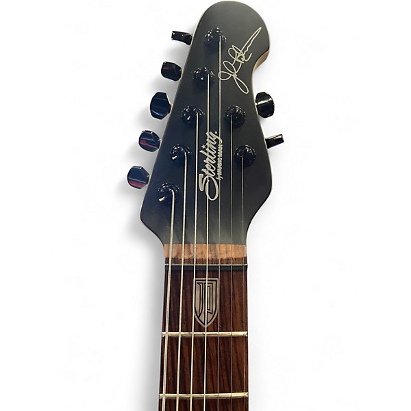 Used Sterling by Music Man John Petrucci JP157 7 String Black Solid Body Electric Guitar