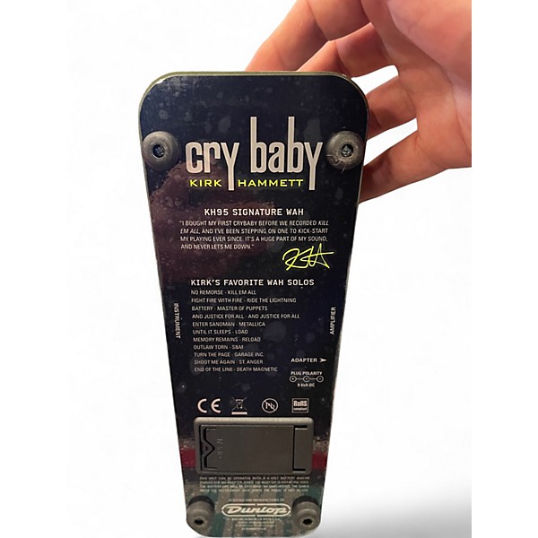 Used Dunlop KH95 Kirk Hammett Signature Cry Baby Wah Effect Pedal