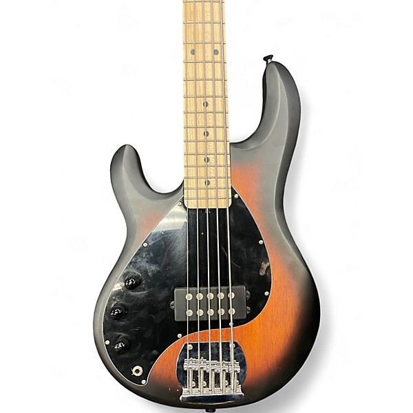 Used Sterling by Music Man sting ray 5 left handed 2 Color Sunburst Electric Bass Guitar