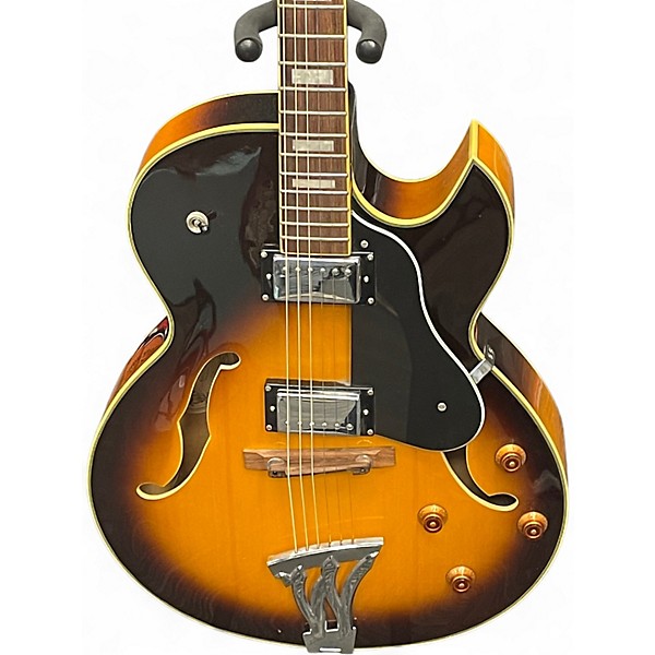 Used Washburn J3TS Tobacco Sunburst Hollow Body Electric Guitar