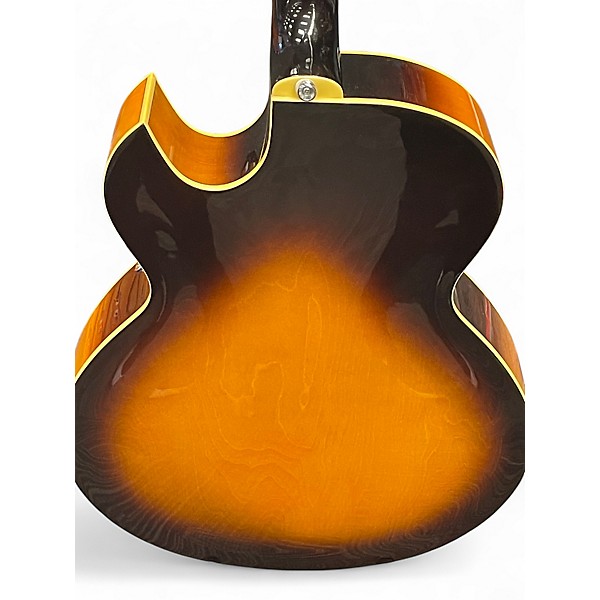 Used Washburn J3TS Tobacco Sunburst Hollow Body Electric Guitar