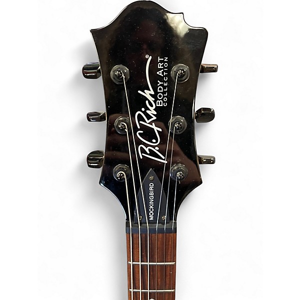 Used B.C. Rich Mockingbird Body Art Collection Fire Breather Solid Body Electric Guitar