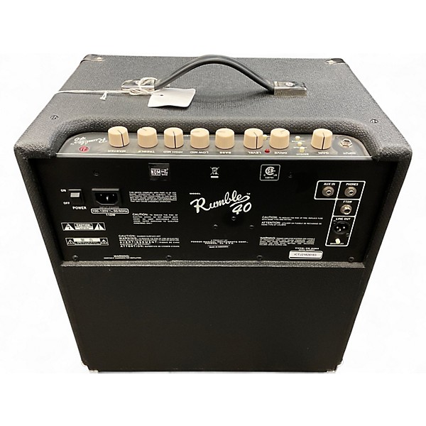 Used Fender Rumble V3 40W 1x10 Bass Combo Amp