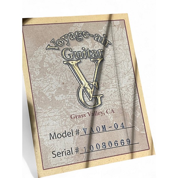 Used Voyage Air VAOM-04 Natural Acoustic Guitar