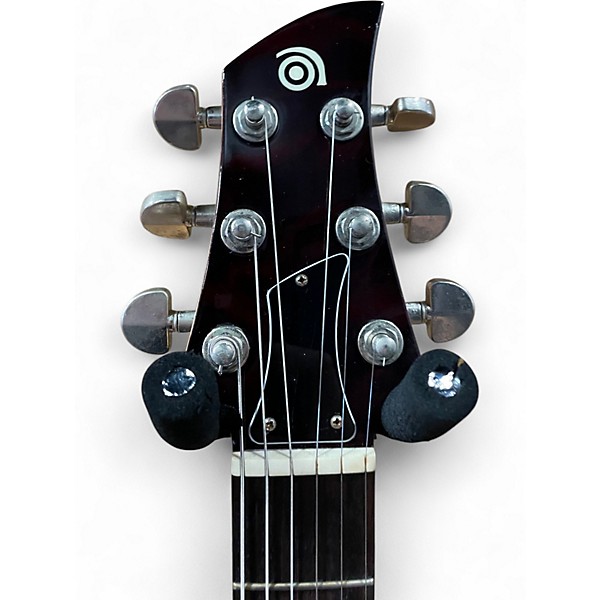 Vintage 2000s Ampeg AMG1 Crimson Red Trans Solid Body Electric Guitar