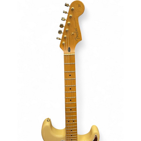 Used Fender Deluxe Super Stratocaster Honey Blonde Solid Body Electric Guitar