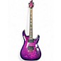 Used Schecter Guitar Research Omen Extreme 6 Purple Solid Body Electric Guitar