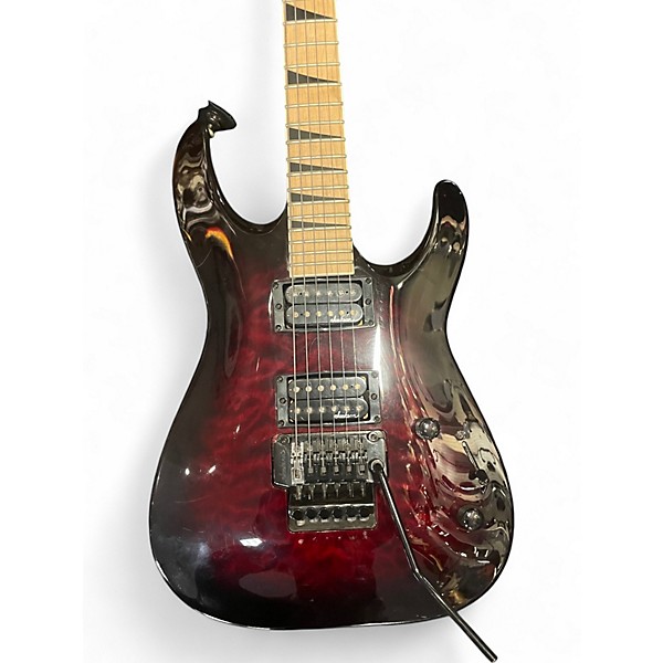 Used Jackson JS32TQ Dinky Crimson Red Burst Solid Body Electric Guitar