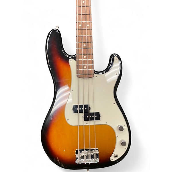 Used Fender Standard Precision Bass 3 Color Sunburst Electric Bass Guitar