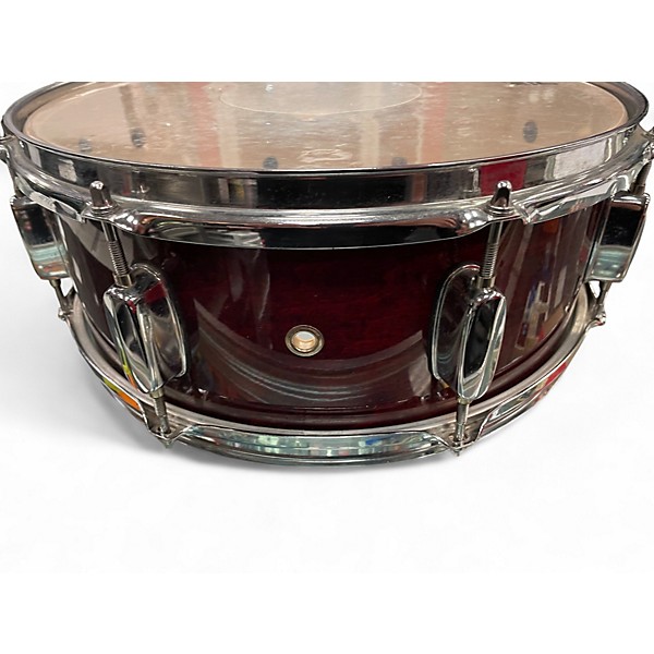 Used Mapex 14in Maple Birch Snare red Drum